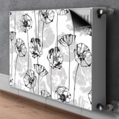 tulup.si Dekoracija za radiatorje Glamurozne rože 80x60 cm