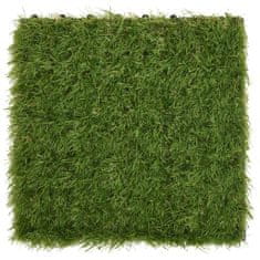 Greatstore Umetna trava plošče 22 kosov zelena 30x30 cm