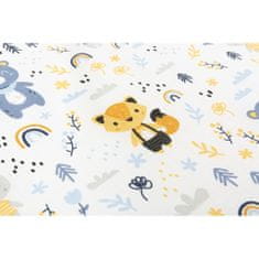 Sensillo Zložljiva vzmetnica za otroško posteljico Gozdne živali 120X60 cm