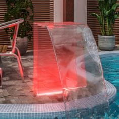 Greatstore Fontana za bazen z RGB LED lučmi akril 51 cm