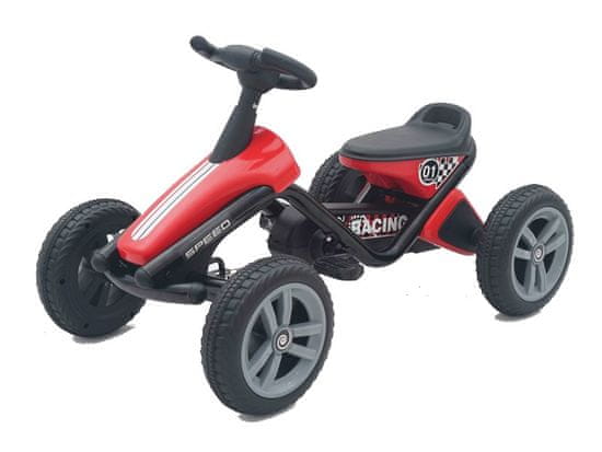 ROLLZONE Otroški gokart na pedala Speed Racing, moder ali rdeč, 3 - 6 let