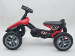 ROLLZONE Otroški gokart na pedala Speed Racing, moder ali rdeč, 3 - 6 let, rdeča