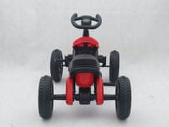 ROLLZONE Otroški gokart na pedala Speed Racing, moder ali rdeč, 3 - 6 let, rdeča