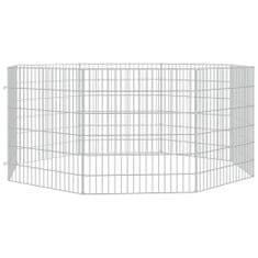 shumee 8-delna ograda za zajce 54x60 cm pocinkano železo