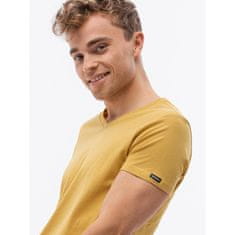 OMBRE Moška enobarvna majica NORRIS mustard MDN23845 L