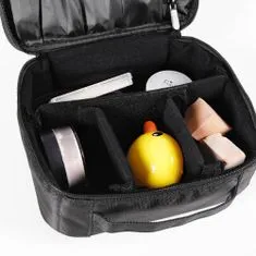 Northix Praktična in vodoodporna kozmetična torbica - črna 
