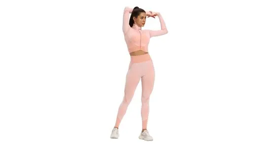 Merco Fitnes komplet ženskih športnih oblačil Yoga Sense, roza, L