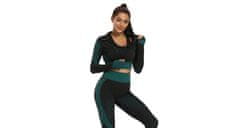 Merco Yoga Sense fitnes komplet za ženske temno zelena, S