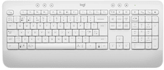 Logitech K650 Signature tipkovnica, brezžična, USB, SLO g, bela (920-010977)