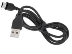 L-BRNO Dvojni USB + TYPE C avtomobilski polnilec črne barve