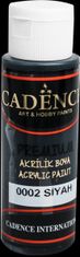 Cadence Akrilna barva Premium - črna / 70 ml