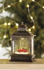 Emos LED dekoracija, božična laterna z avtomobilom, 21cm