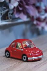Emos LED dekoracija, avto z božičkom, 10 cm