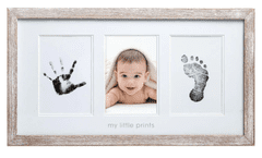 Pearhead Babyprints rustikalni stenski okvir, dvojni odtis in slika
