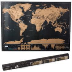 Volino Zemljevid sveta - praskanka za popotnike 82 x 59 cm