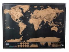 Volino Zemljevid sveta - praskanka za popotnike 82 x 59 cm