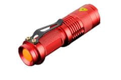 Northix LED svetilka CREE Ultrafire - rdeča 