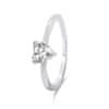 Romantični ženski srebrni prstan RI042W (Obseg 52 mm)