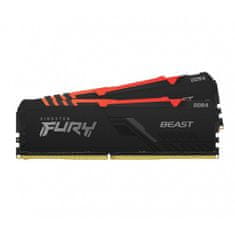 Kingston FURY Beast/DDR4/32GB/2666MHz/CL16/2x16GB/RGB/črna