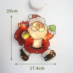 Volino Božični LED obesek za na steklo VP-EL Santa
