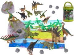 Aga Figurice dinozavrov 7 kosov + podloga in dodatki