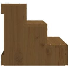 shumee Stopnice za hišne ljubljenčke medeno rjave 40x37,5x35 cm
