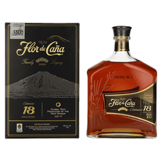 Flor de Caña Rum Flor de Cana 18 y + GB 1 l