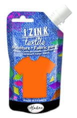 Aladine Barva za tekstil IZINK Textile - oranžna, 80 ml