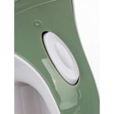 ACTIVER Plastični kotliček CARLET 1,7 l, 1850-2200W, vrtljiv za 360°, zeleno-bel
