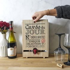 Northix Lesena škatla za vino Bag-in-box - 5 litrov 