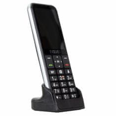 Evolveo Easyphone LT mobilni telefon za starejše s polnilnim stojalom (črn)
