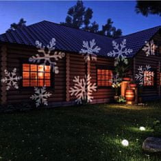 Malatec LED projektor za osvetlitev zunanjosti božične snežinke