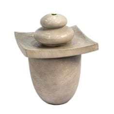 Teamson Peaktop - Zunanja dvoetažna fontana Zen stones z LED lučjo