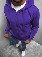 Ozonee Moški pulover s kapuco Tricia vijolična M