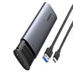 Ugreen Nosilec pogona M.2 B-Key SATA 3.0 5Gb/s siv + kabel USB tipa C (CM400) - Odprta embalaža