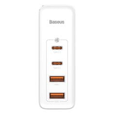 BASEUS Baseus GaN2 Pro hitri polnilec 100W USB / USB Type C Quick Charge 4+ Power Delivery bela (CCGAN2P-L02)