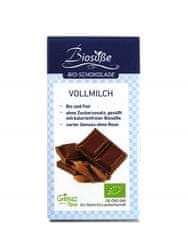 Biosüße BIO čokolada 40g eritritol - mlečna