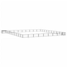 Greatstore Pasja ograda s 40 paneli črna 100x50 cm prašno barvano jeklo