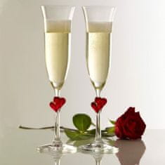 Stölzle Set kelih za šampanjec L'Amour 175ml / 2kos / rdeče srce / steklo