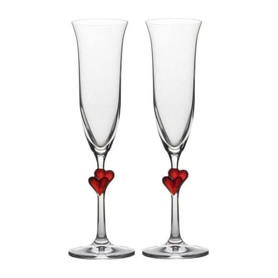 Stölzle Set kelih za šampanjec L'Amour 175ml / 2kos / rdeče srce / steklo