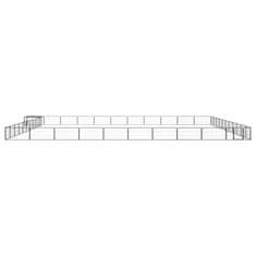 Greatstore Pasja ograda s 44 paneli črna 100x50 cm prašno barvano jeklo