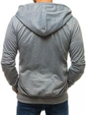 Dstreet moška majica, ki se odpira na zadrgo s kapucí Nalm svetloba siva XL