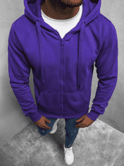 Ozonee Moški pulover s kapuco Tricia vijolična M