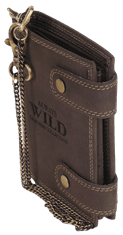 Always Wild Moška usnjena denarnica zavarovano s tehnologijo RFID Mindszent rjava univerzalna