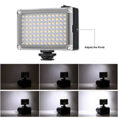 Puluz Studio Light LED svetloba kamere 860lm, črna