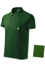 Malfini Moška elegantna polo majica, steklenica zelena, XL