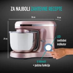 Rosmarino Infinity PRO kuhinjski robot, rožnato zlat