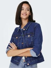Jacqueline de Yong Ženska jakna iz džinsa JDYREMI Denim Dark Blue džins (Velikost M)
