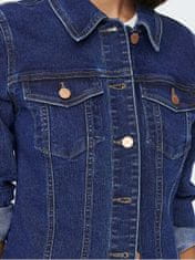 Jacqueline de Yong Ženska jakna iz džinsa JDYREMI Denim Dark Blue džins (Velikost M)