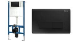 REA Tip gumba H za sistem za predstensko vgradnjo WC Črna mat